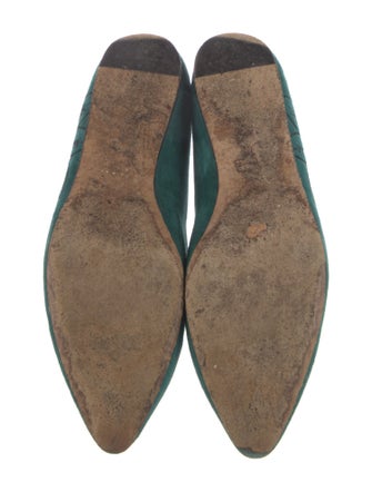 Tibi Suede Printed Flats