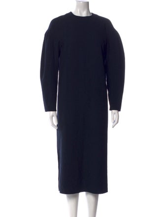 Tibi Crew Neck Midi Length Dress