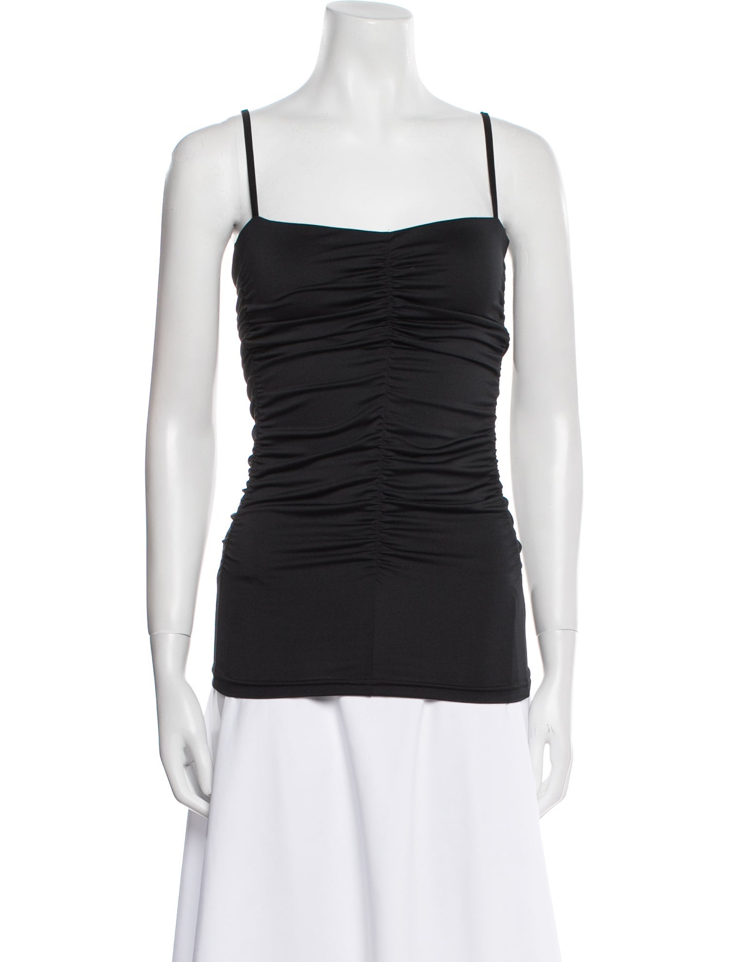 Tibi Square Neckline Sleeveless Top