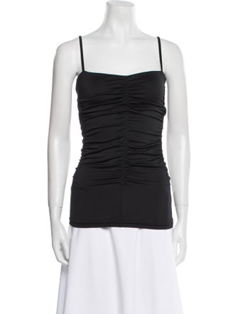 Tibi Square Neckline Sleeveless Top