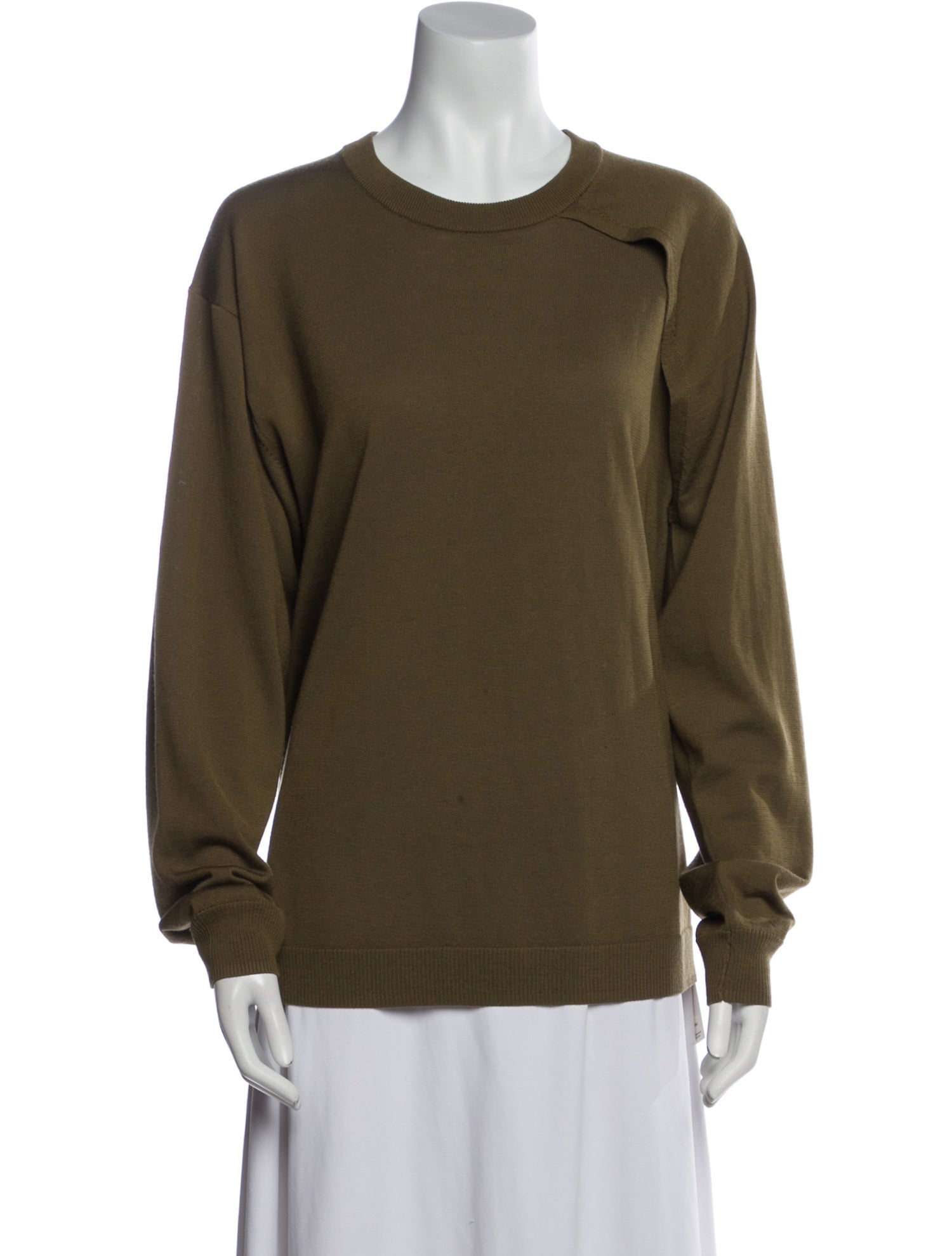 Tibi Wool Crew Neck Sweater