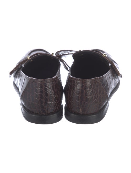 Tibi Embossed Leather Loafers