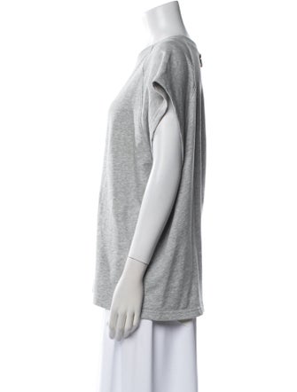 Tibi Crew Neck Short Sleeve T-Shirt