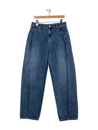 Tibi High-Rise Wide Leg Jeans
