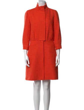 Tibi Mock Neck Mini Dress