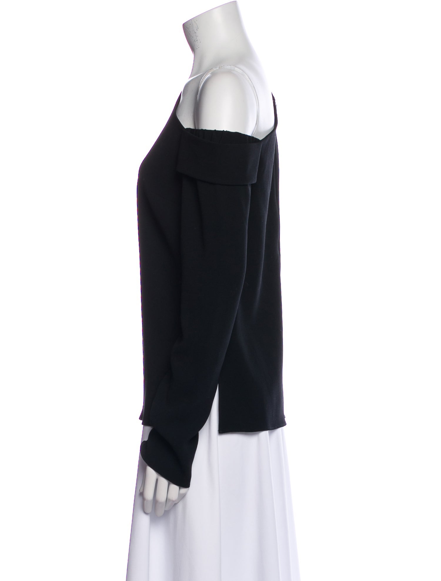 Tibi One-Shoulder Long Sleeve Top