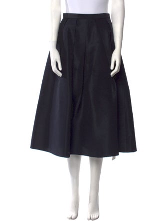 Tibi Silk Midi Length Skirt