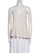 Tibi Silk Square Neckline Top