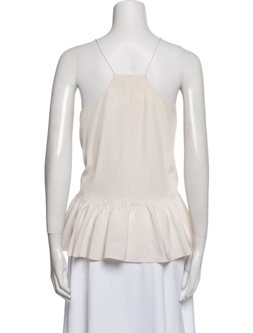 Tibi Silk Square Neckline Top