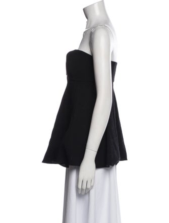 Tibi Wool Strapless Top