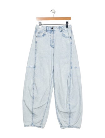 Tibi High-Rise Wide Leg Jeans