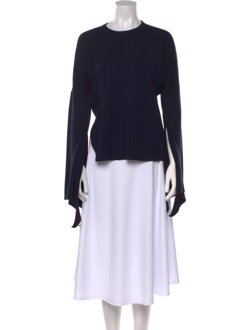 Tibi Merino Wool Crew Neck Sweater