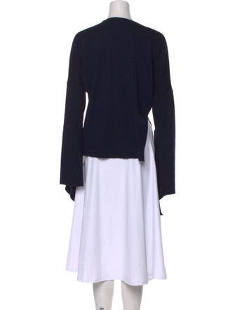 Tibi Merino Wool Crew Neck Sweater