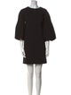 Tibi Crew Neck Mini Dress