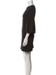 Tibi Crew Neck Mini Dress
