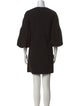Tibi Crew Neck Mini Dress