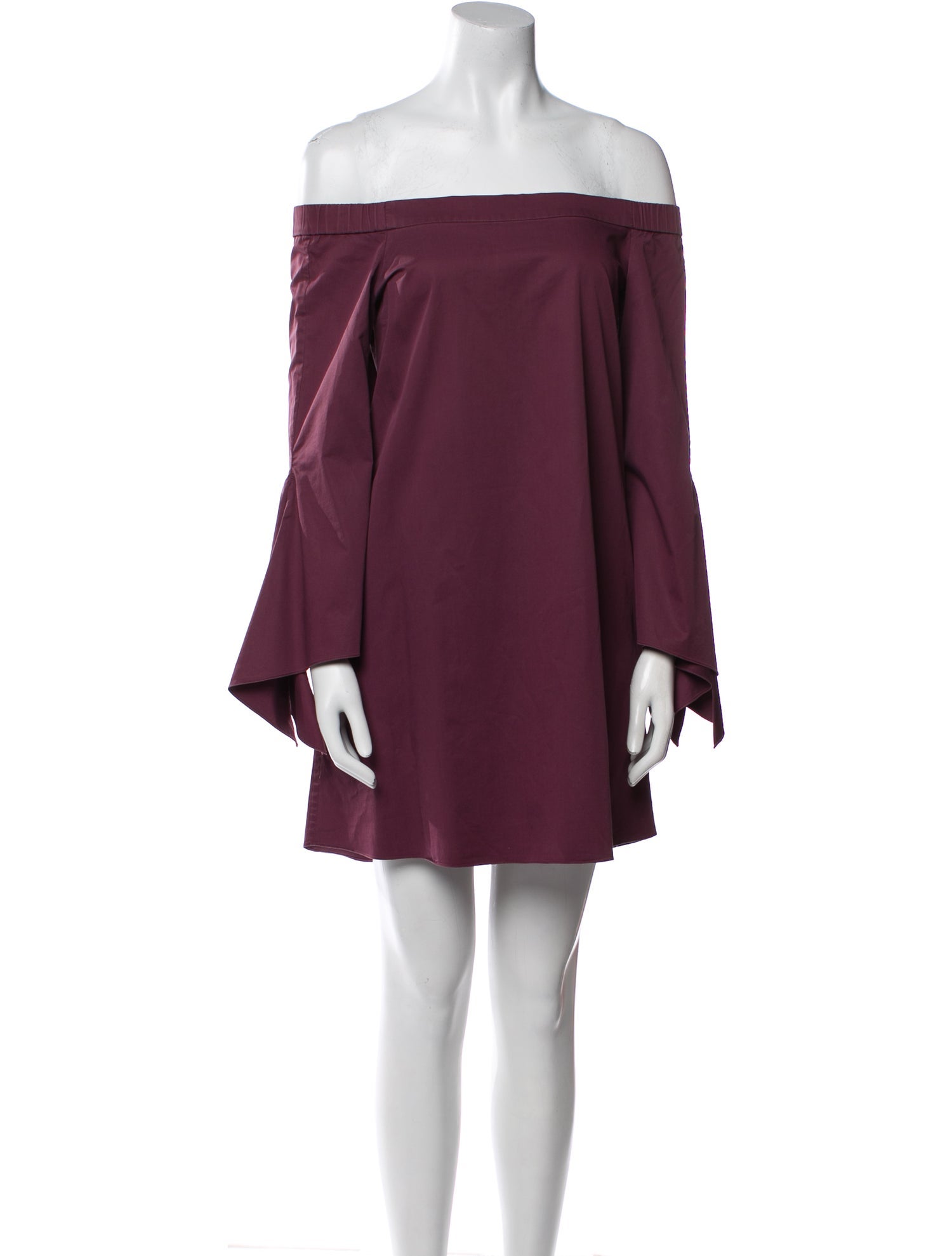 Tibi Off-The-Shoulder Mini Dress