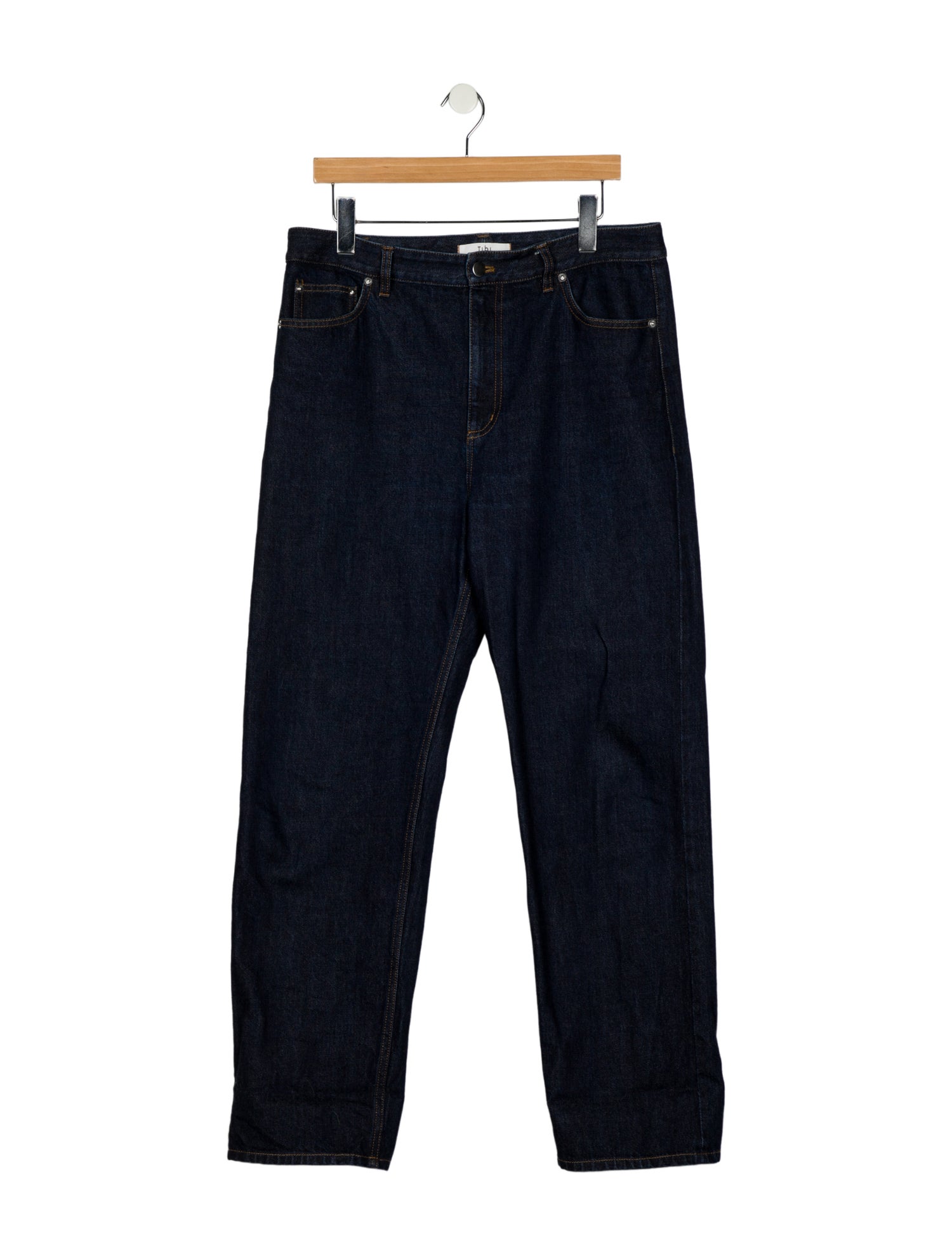 Tibi High-Rise Wide Leg Jeans