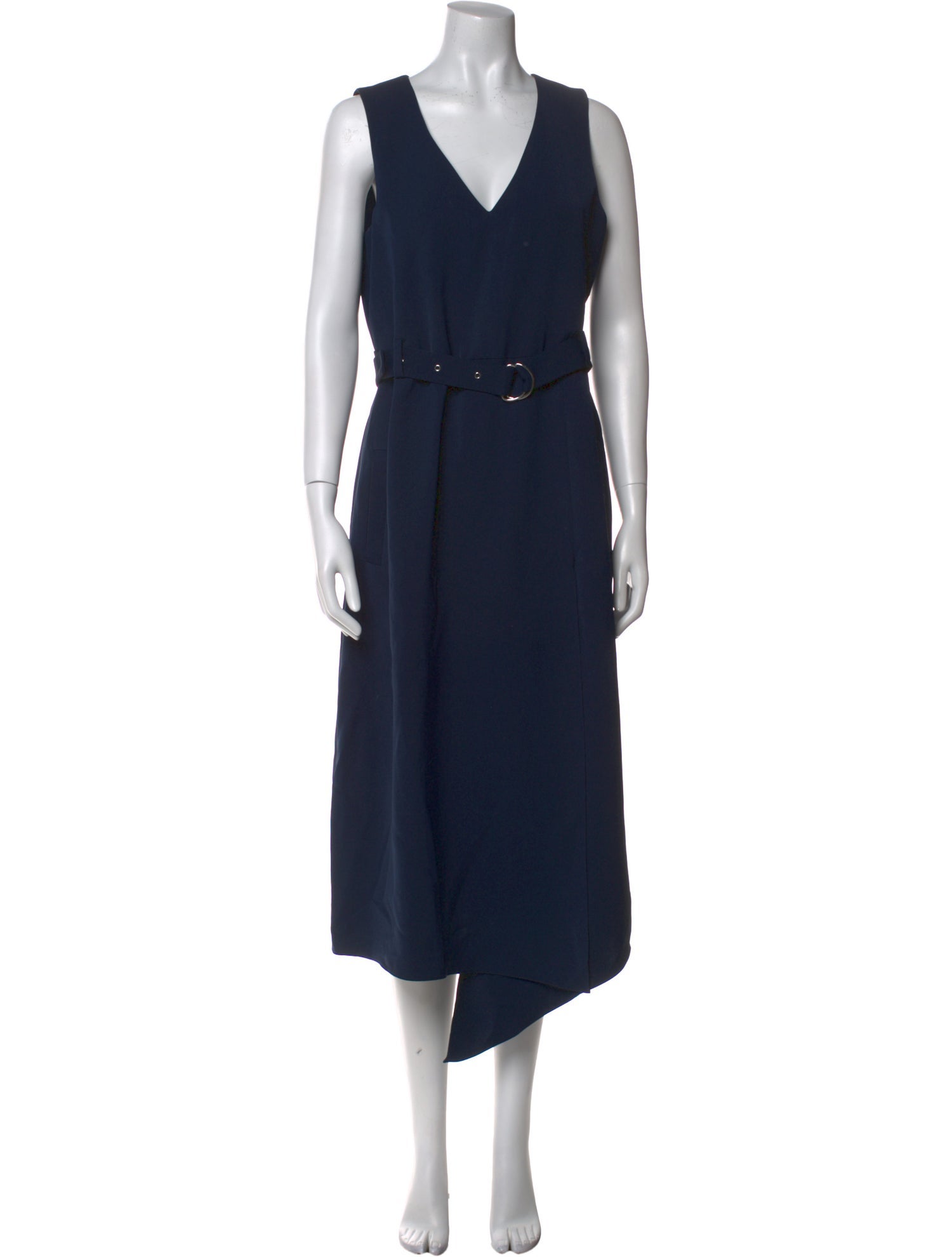 Tibi V-Neck Midi Length Dress
