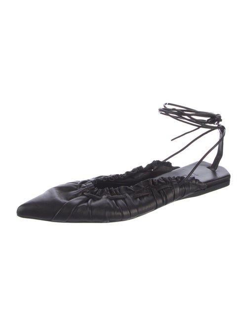 Tibi Leather Slingback Flats
