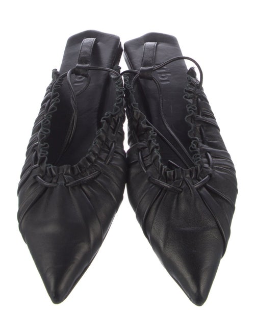 Tibi Leather Slingback Flats