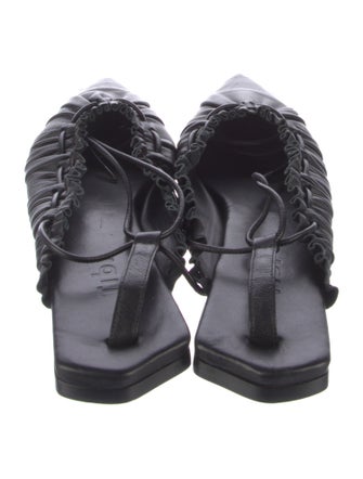 Tibi Leather Slingback Flats