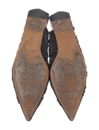 Tibi Leather Slingback Flats
