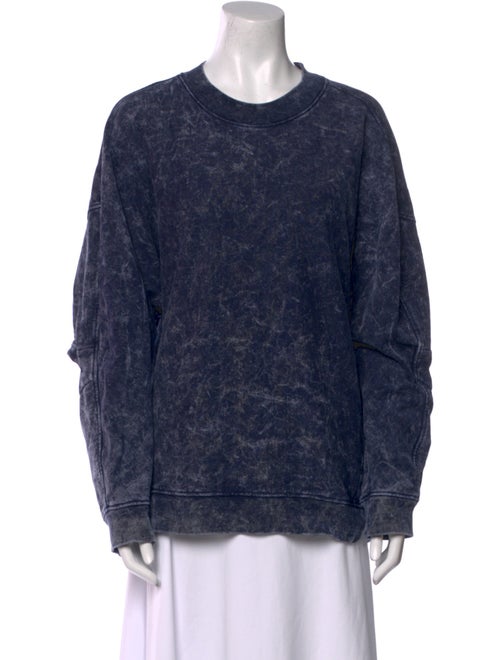 Tibi Printed Crew Neck Sweatshirt