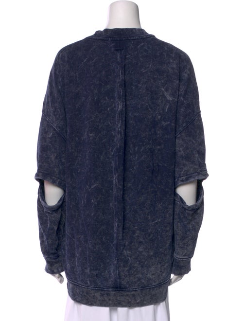 Tibi Printed Crew Neck Sweatshirt