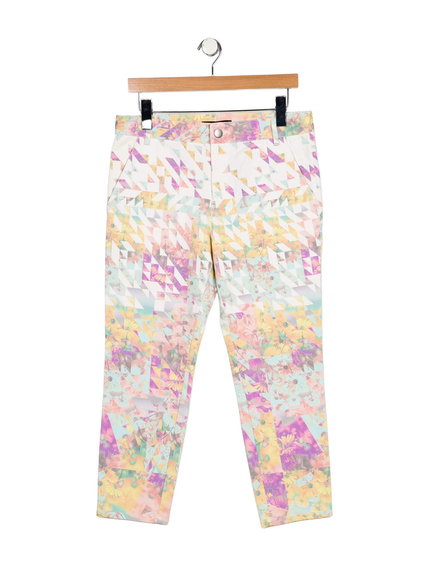 Tibi Mid-Rise Straight Leg Jeans