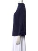 Tibi Mock Neck Three-Quarter Sleeve Blouse