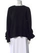 Tibi Bateau Neckline Long Sleeve Blouse