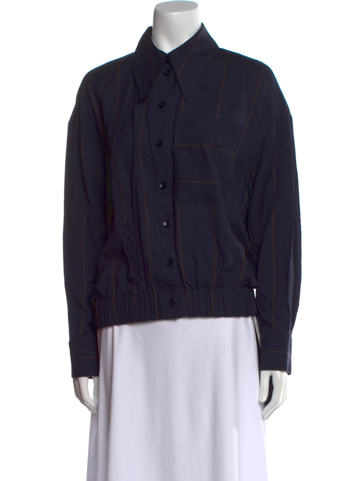 Tibi Long Sleeve Button-Up Top w/ Tags