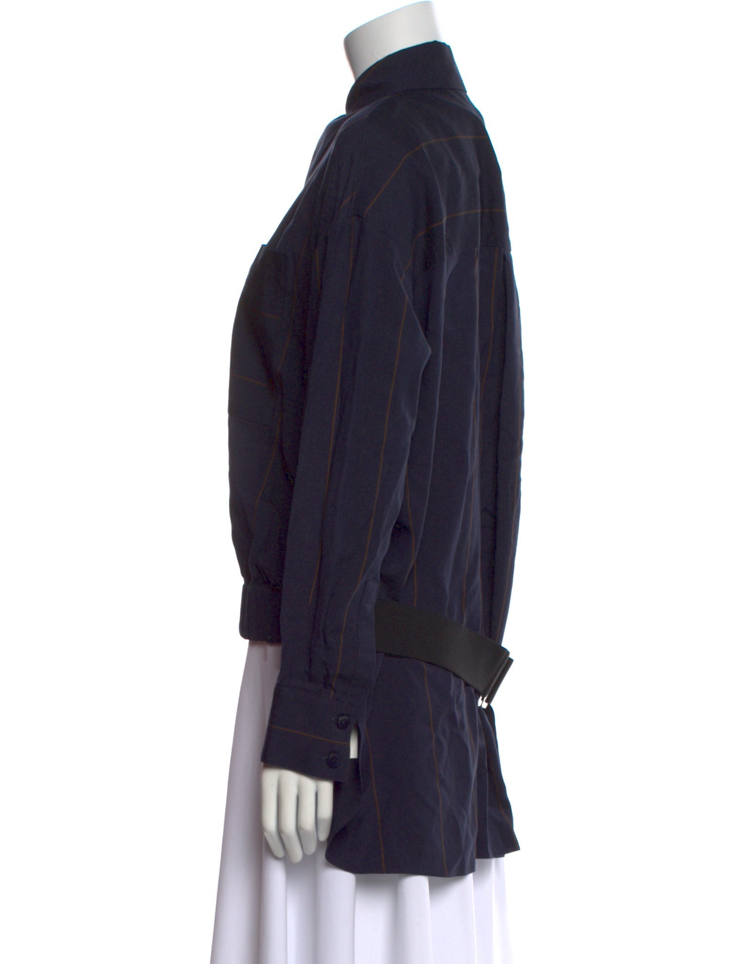 Tibi Long Sleeve Button-Up Top w/ Tags