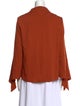 Tibi Mock Neck Long Sleeve Blouse