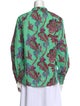 Tibi Paisley Print Mock Neck Blouse