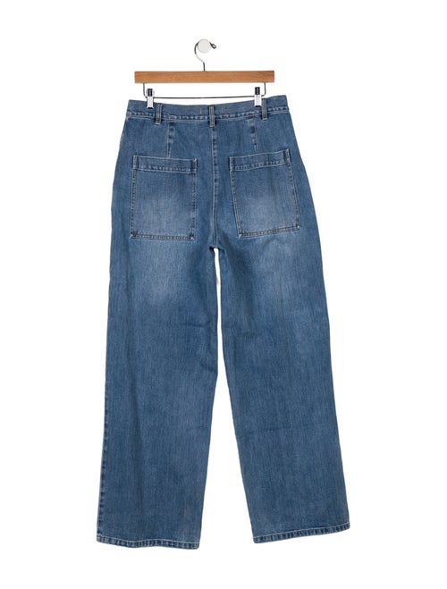 Tibi High-Rise Wide Leg Jeans