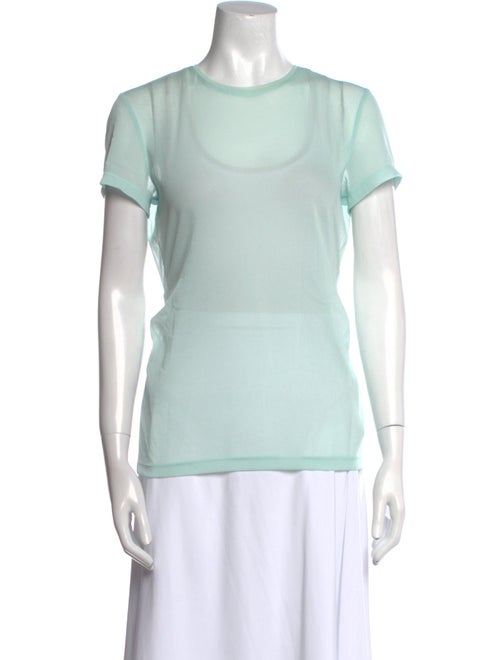 Tibi Crew Neck Short Sleeve T-Shirt