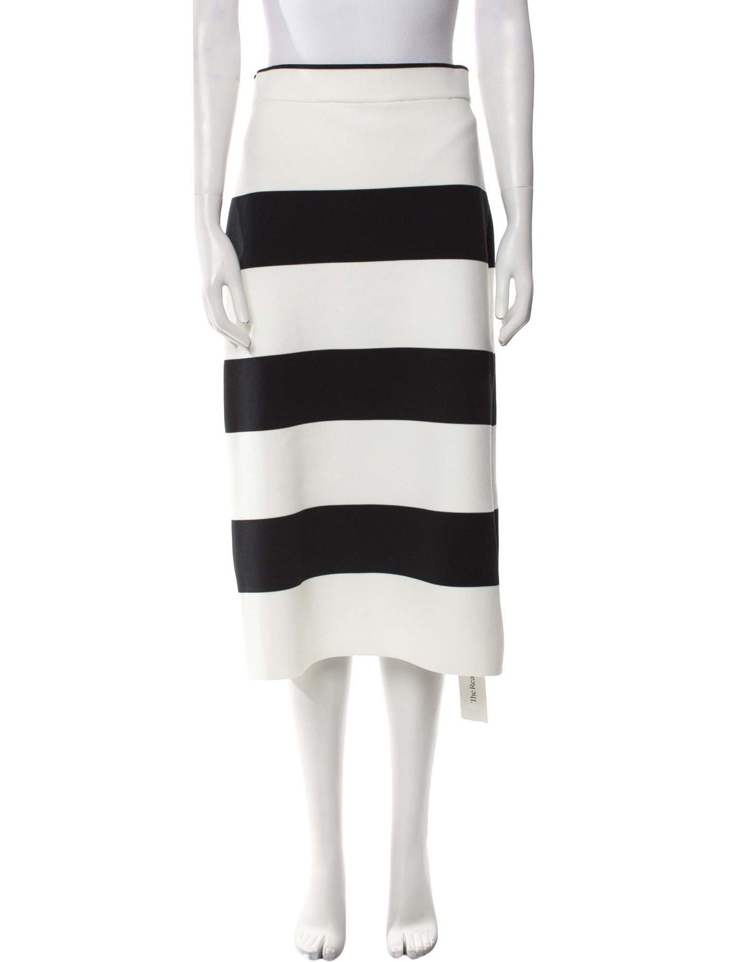Tibi Striped Midi Length Skirt