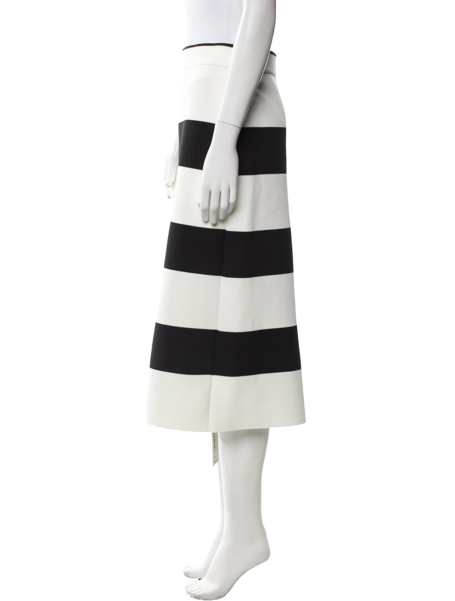 Tibi Striped Midi Length Skirt