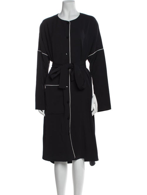 Tibi Crew Neck Midi Length Dress