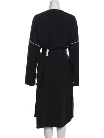 Tibi Crew Neck Midi Length Dress