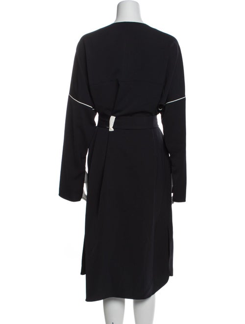 Tibi Crew Neck Midi Length Dress