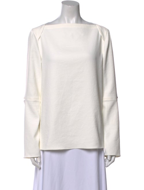Tibi Bateau Neckline Long Sleeve Tunic