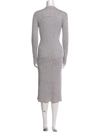 Tibi Scoop Neck Midi Length Dress