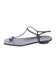 Tibi Leather T-Strap Sandals
