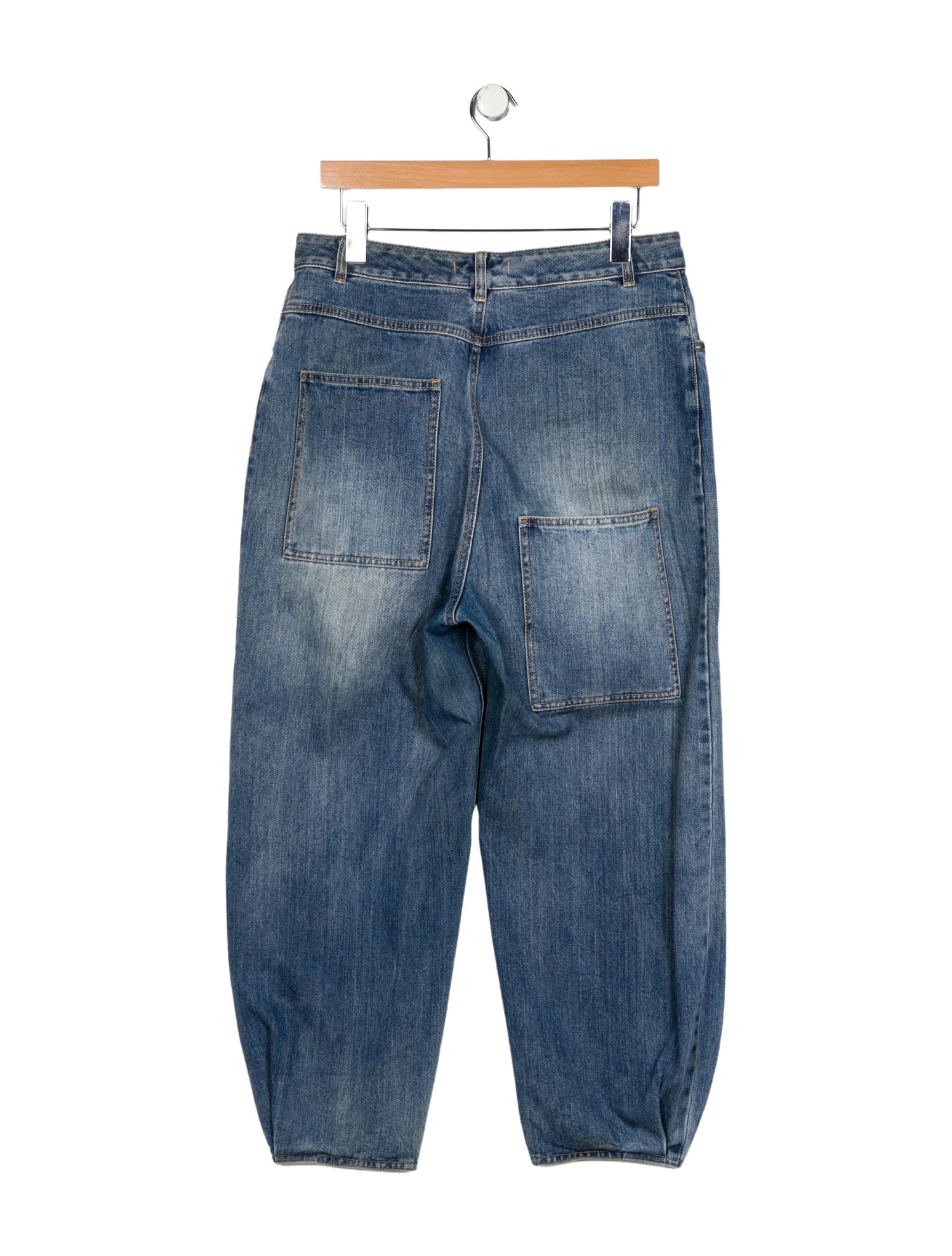 Tibi High-Rise Straight Leg Jeans