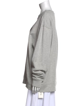 Tibi Crew Neck Long Sleeve Sweatshirt