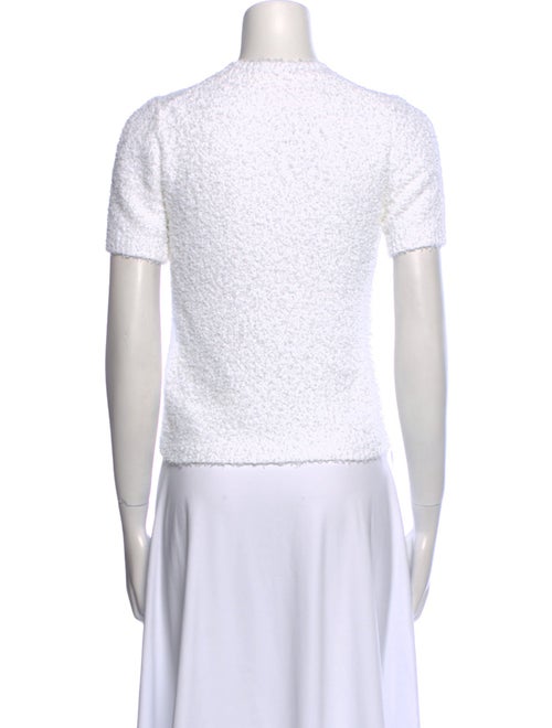 Tibi Crew Neck Short Sleeve Top