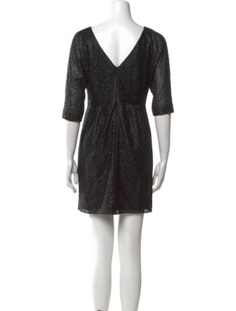 Tibi Bateau Neckline Mini Dress